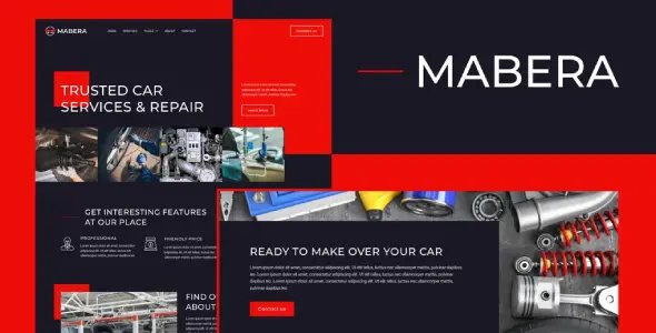Mabera – Car Service & Repair Elementor Template Kit