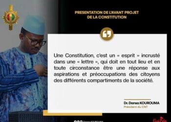 CNT : discours complet de Dansa Kourouma lors de la cérémonie de présentation de l&rsquo;Avant Projet de la Nouvelle Constitution