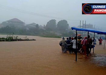 Débordement du Lac de Sonfonia : des citoyens bloqués et en colère après une nuit de pluie intense à Conakry