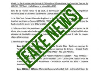 Football : La CAF dément une fausse annonce sur l’AFL