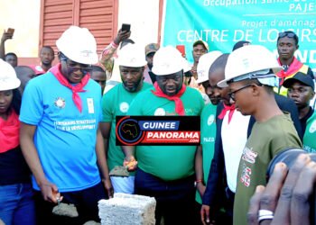 Conakry : pose de la première pierre du futur Centre de loisirs sportifs à Wanindara