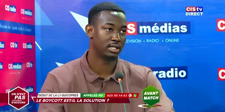 Sory Doumbouya, Secrétaire Général du Milo FC invité de l’émission "On n’est pas forcément d'accord" sur CIS TV/Mercredi, 11 décembre 2024 - Capture d'écran par Saa Joseph KADOUNO